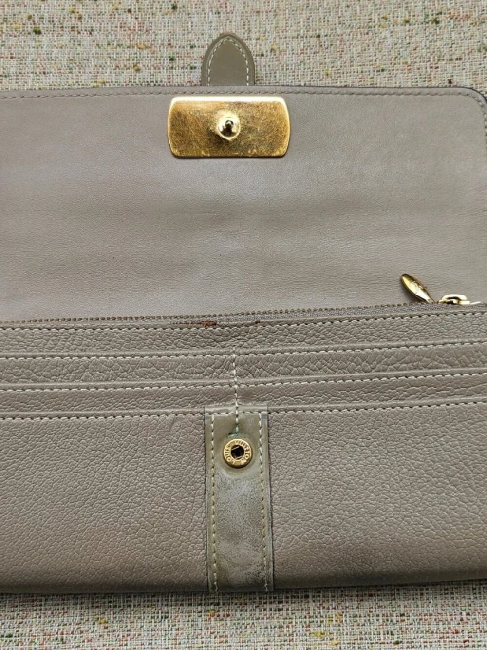 Louis Vuitton Wallet Leather Card Holder Bifold Purse Clutch Made in Italy Auth - Picture 10 of 11